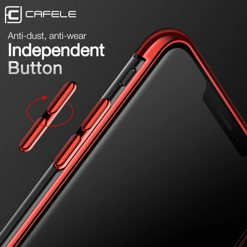 Cafele Transparent Soft Silicone for iPhone 11 pro max Case Cover TPU Plating Crystal Clear Back |