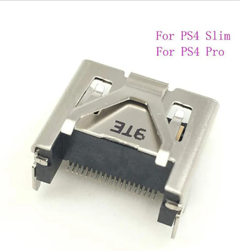 

10 Pieces HDMI Port Socket for PS4 Slim, Replacement HDMI Port Repair Kit for PS4 Slim
