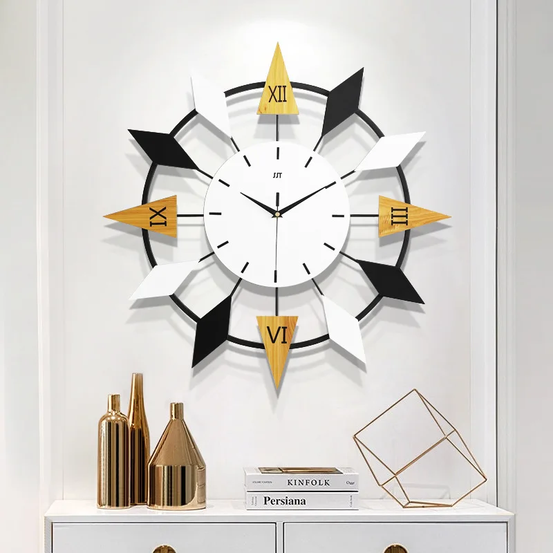 

Nordic style fashion clock wall clock living room creative modern home decoration design quartz digital wall clock