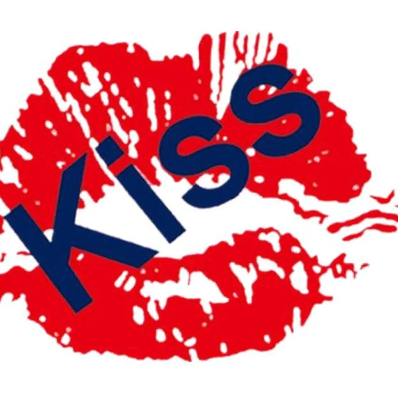 Нашивка странные вещи ПВХ Красные Губы Поцелуй железо на переводе одежды