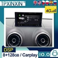 for audi a3 2014 2019 android 10 car stereo car radio with screen car gps navigation tape recorder head unit