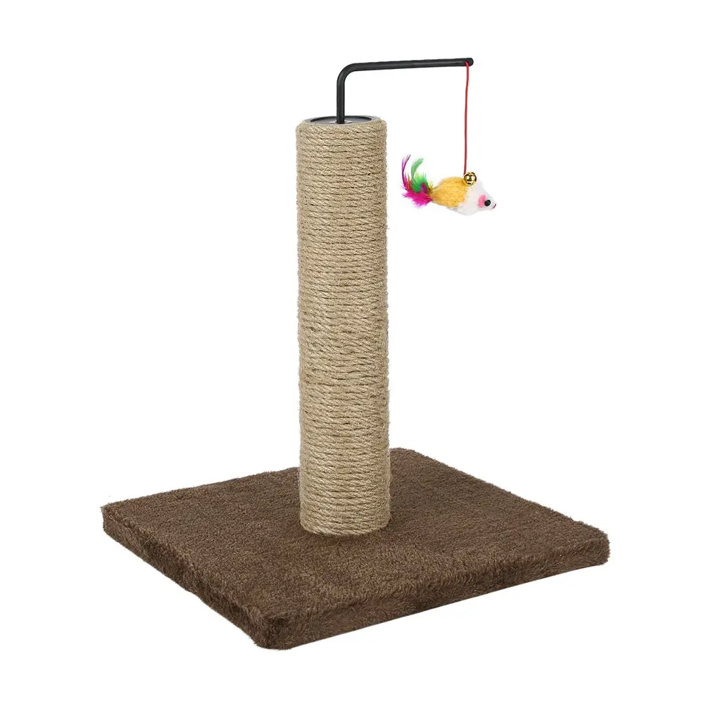 UK M6-2 Pet Cat's Tree Climbing Frame Toy with Fish Shape Bell Toy Cat Scratching Posts Cat Scratch Board Jumping Training Toy
