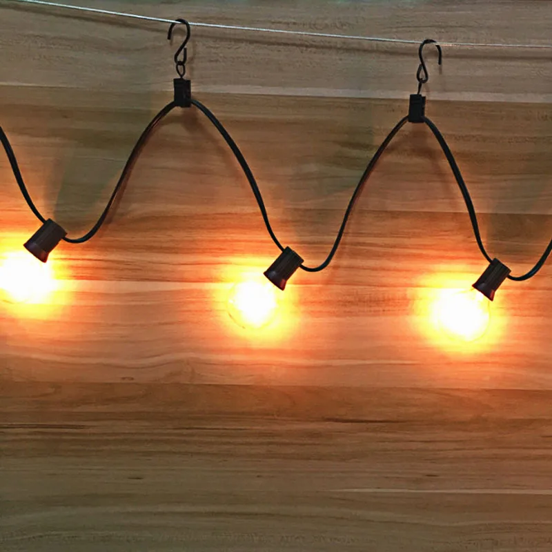 G40 светодиодная гирлянда Водонепроницаемая IP44 наружная гирлянда 25X G40 Led прозрачный шар гирлянда из ламп Новогодняя лампа с подвесом дропшиппинг