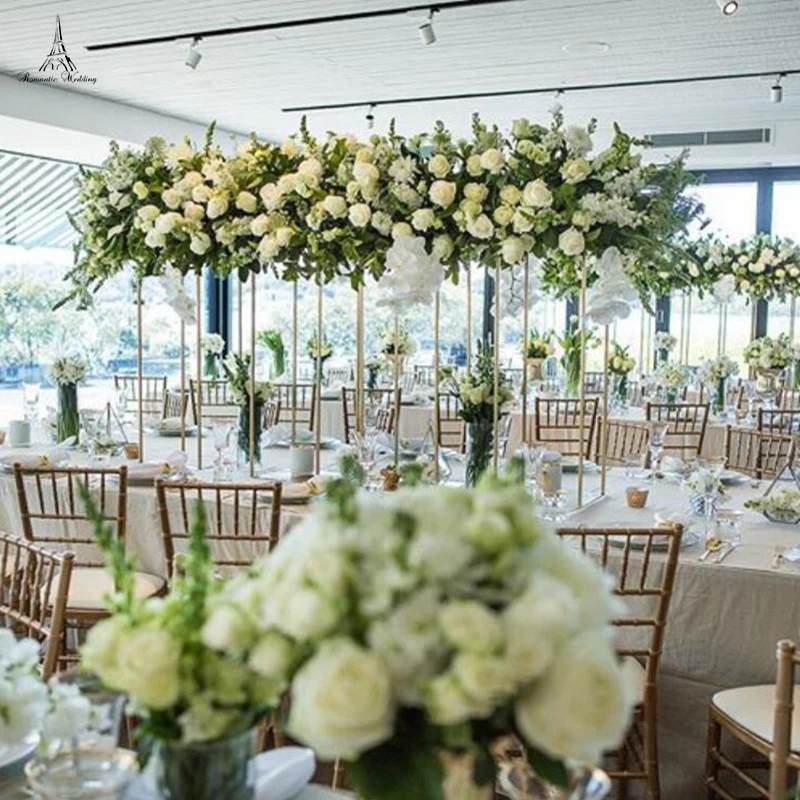 31 см в высоту золото Цвет металлическая подставка для цветов свадьбы Цветочная