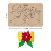 diy craft wooden bow cutting die making decor supplies dies template suitable for common die cutting machines