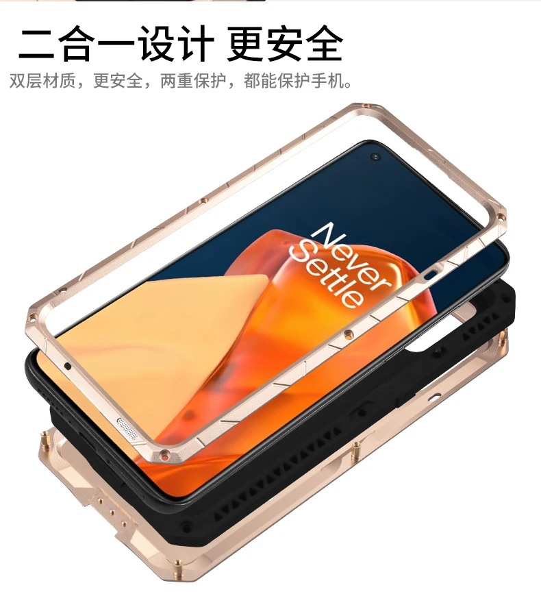 for oneplus nord 2 5g case imatch aluminum metal silicone shockproof cover for oneplus 9 dirt shock proof protection phone case free global shipping