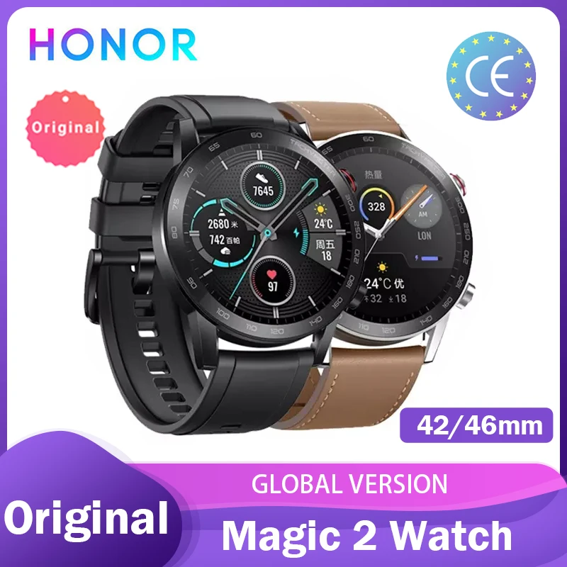 Honor часы Magic 2/Magic 1 глобальной Смарт GPS 42 мм/46 мм NFC платежи Bluetoot инди возможность