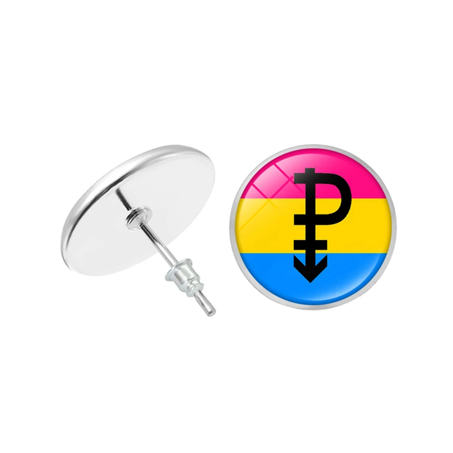 ЛГБТ серьги Би Прайд гвоздики гиаллвергенные для ногтей геев гордыня ювелирные