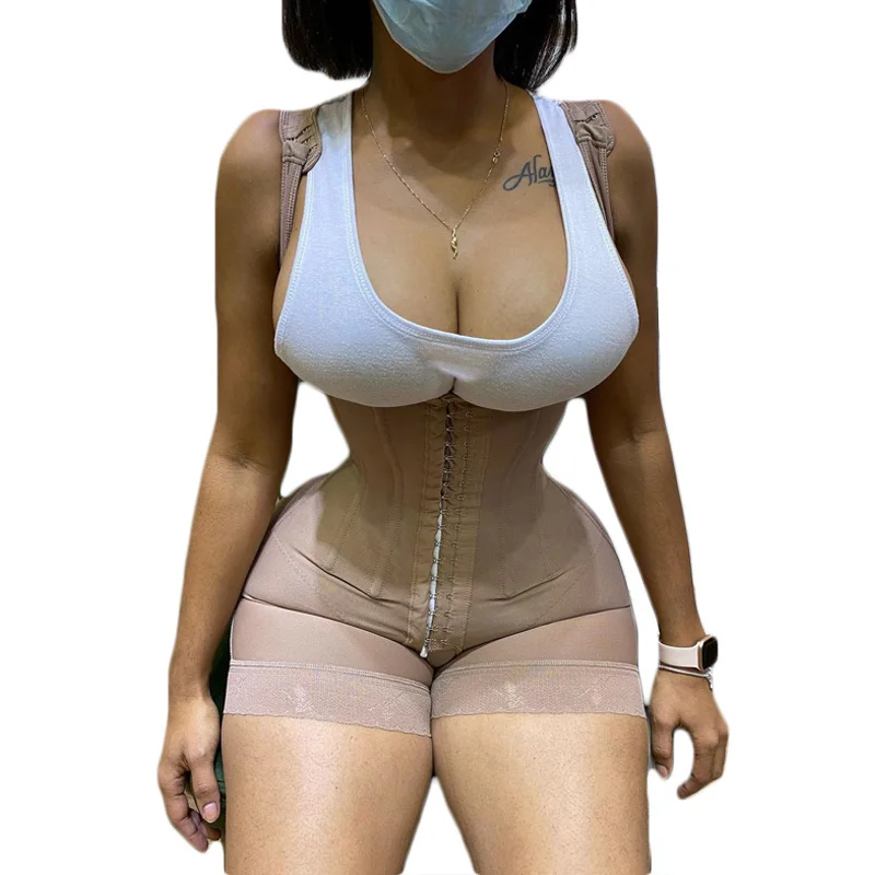 Fajas Colombiana BBL Post Op Surgery Supplies Women Shapewear With Adjustable Abdomen After Delivery Open Bust and Crotch Shaper