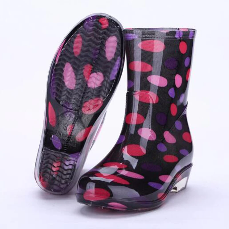Aleafalling платье нового дизайна для девочек Непромокаемые сапоги Водонепроницаемая