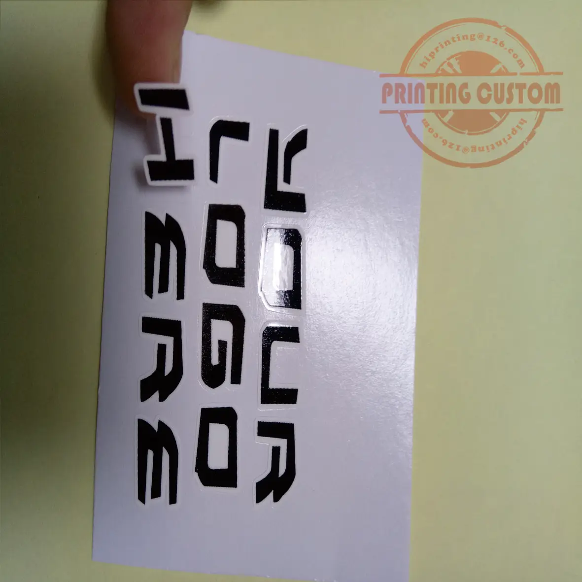 2x2 дюйма белая виниловая наклейка печать на заказ/kiss cut sticker