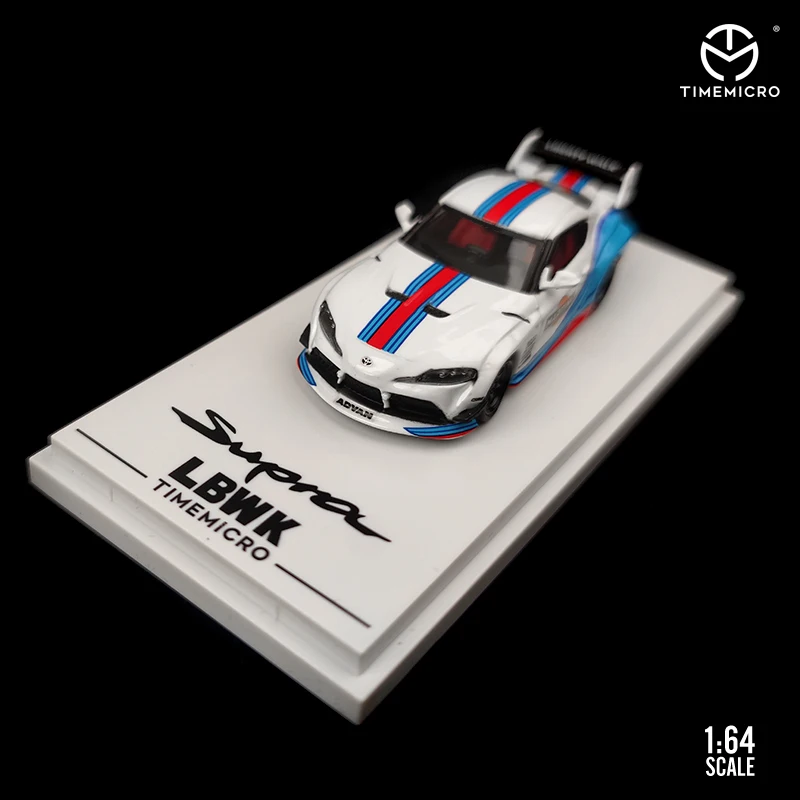 TM TimeMicro 1:64 LBWK Toyota Supra Martini литая модель автомобиля | Игрушки и хобби