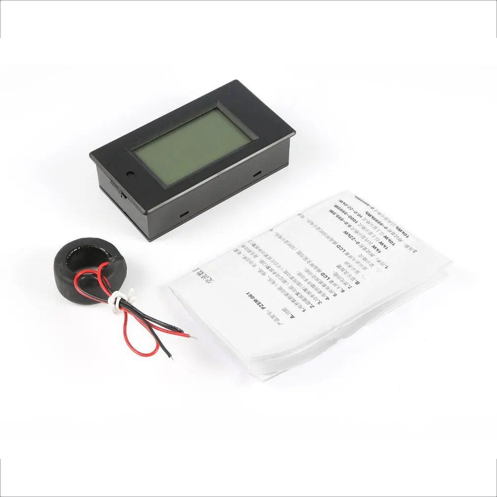 Qz0028 Lcd Ac 80 260V 0 100A цифровое Напряжение Вольт Панель измерителя тока энергия