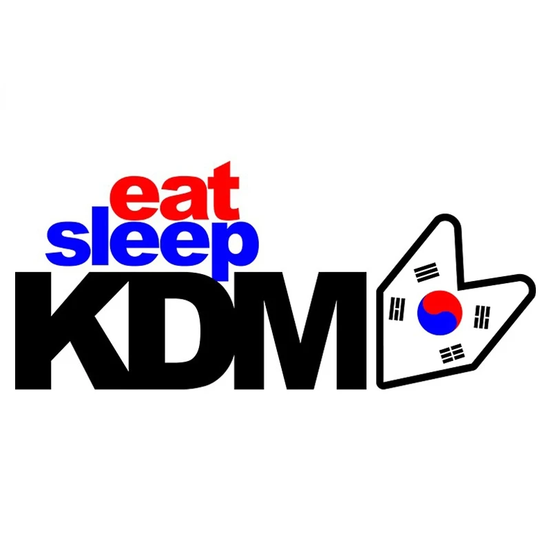 

Creativite Graphics for Eat Sleep KDM Funny Car Stickers Refrigerator Decal Vinyl Waterproof Scratch-Proof Bumper Trunk Kk13*6cm