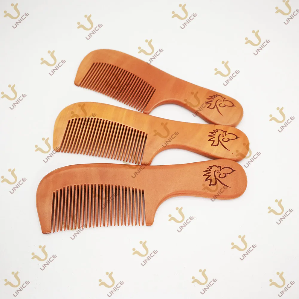100 шт./лот деревянные гребни для бороды с логотипом под заказ гребень волос