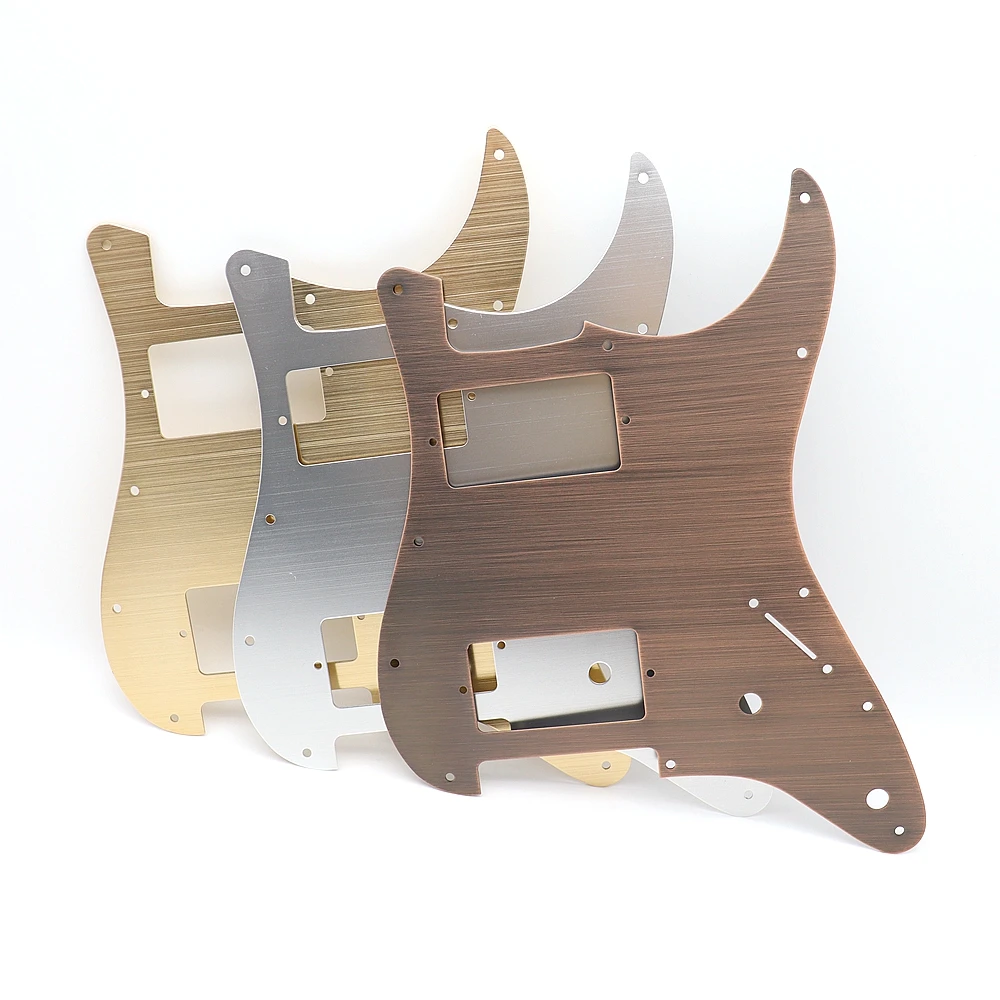 

1pcs Guitar Pickguard Metal/PVC 11 Holes HH Pickguard Scratch Plate Compatible For ST SQ Style Guitar