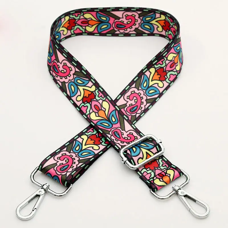 Trendy Design Stripe Stars Shoulder Ribbon of Women Bags Digital Printed Floral Straps Replace Backpack's | Багаж и сумки