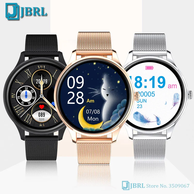 

Full Touch Smart Watch Women Sports Blood pressure Fitness Tracker Smart Clock IP67 Waterproof Fashion Smart-watch Hours