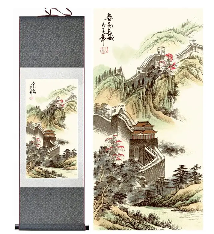 

Традиционные люди живопись китайский свиток живопись Живописный пейзаж украшение дома живопись