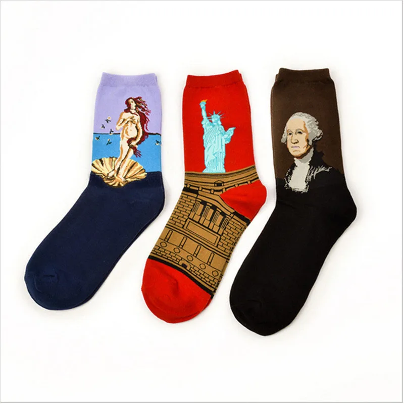 Лидер продаж Прямая поставка Осень-зима ретро женские новые Искусство Ван Гога