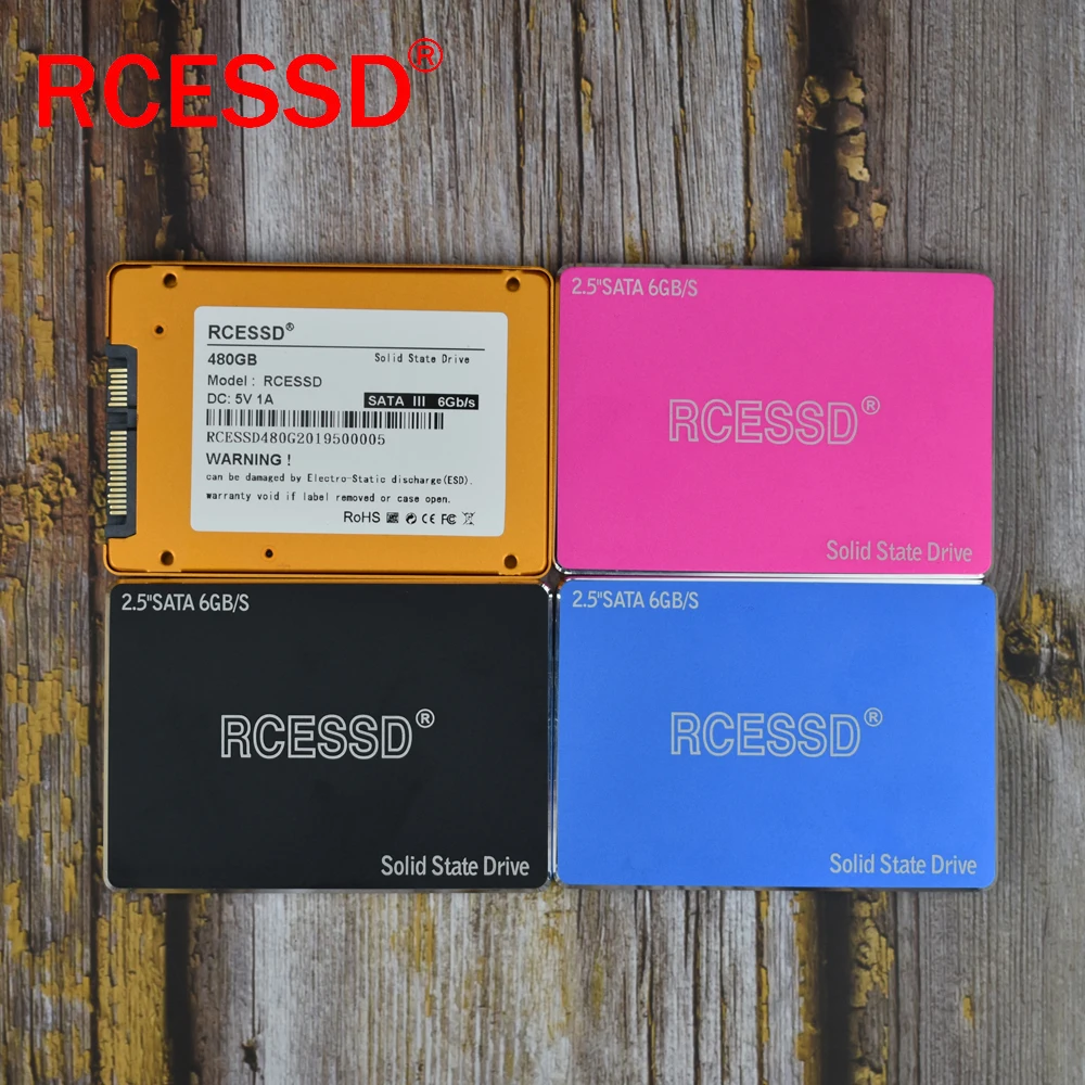 RCESSD металлический 2 5 &quot7 мм SATA III 6 ГБ/сек. SSD 240 ГБ 480 960 3DNAND Внутренний твердотельный