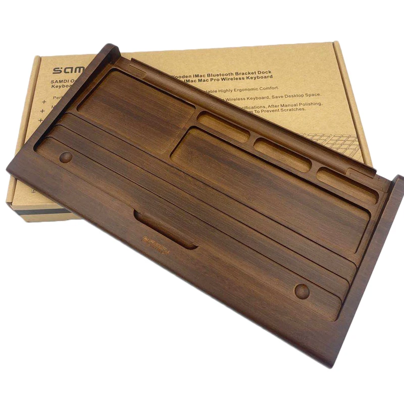 Высококачественная подставка для клавиатуры SAMDI бамбуковая Apple IMac