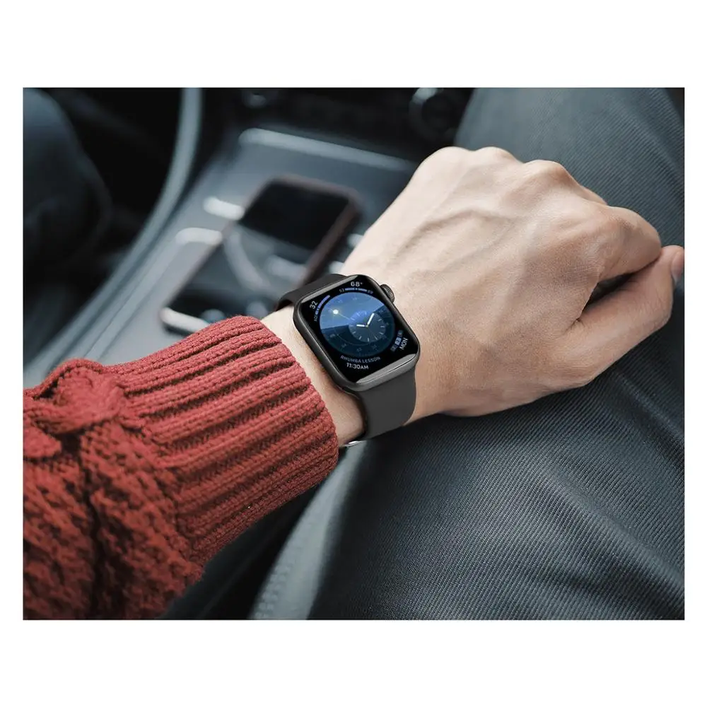 Ремешок для часов Apple Watch Series 6 5 4 3 2 резиновый спортивный силиконовый ремешок iwatch SE