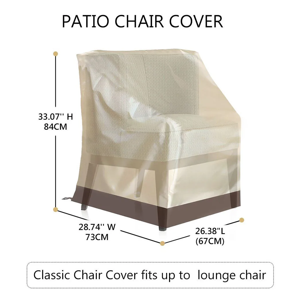 

Outdoor Garden Courtyard Seat Waterproof Cover Rainproof Dustproof Fallen Leaves Cover Table And Chair Dust Cover