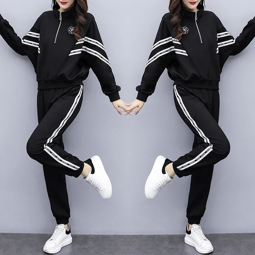 

Plus Size 5xl Tracksuit For Women Two Piece Set Casual Women's Suit Ensemble Femme Survetement Conjunto Feminino Top&pants Set