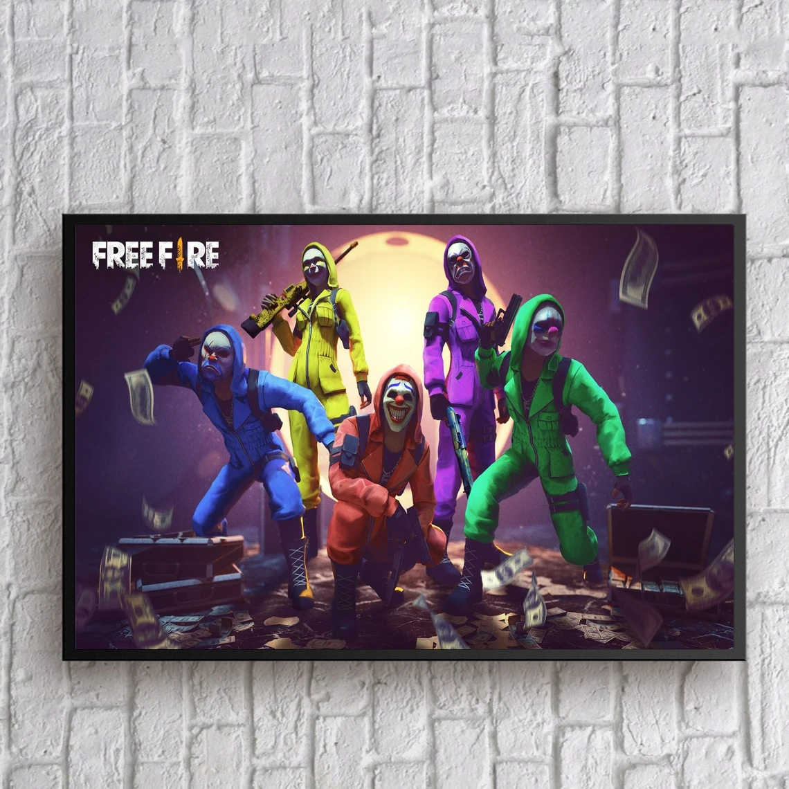 

Free Fire PS4 видеоигра плакат холст печать украшение для дома настенная живопись (без рамки)