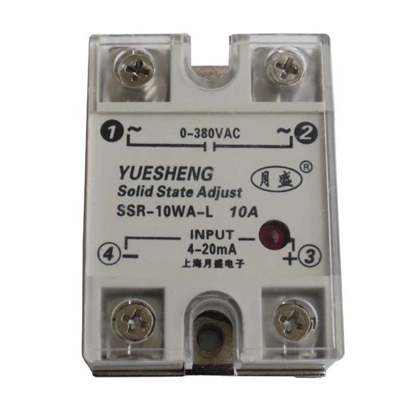 

380VAC двойной провод в наличии 4-20mA твердотельный регулятор напряжения 15a хорошая линейность Простота в использовании ssr-15wa-l SCR регулятор напр...