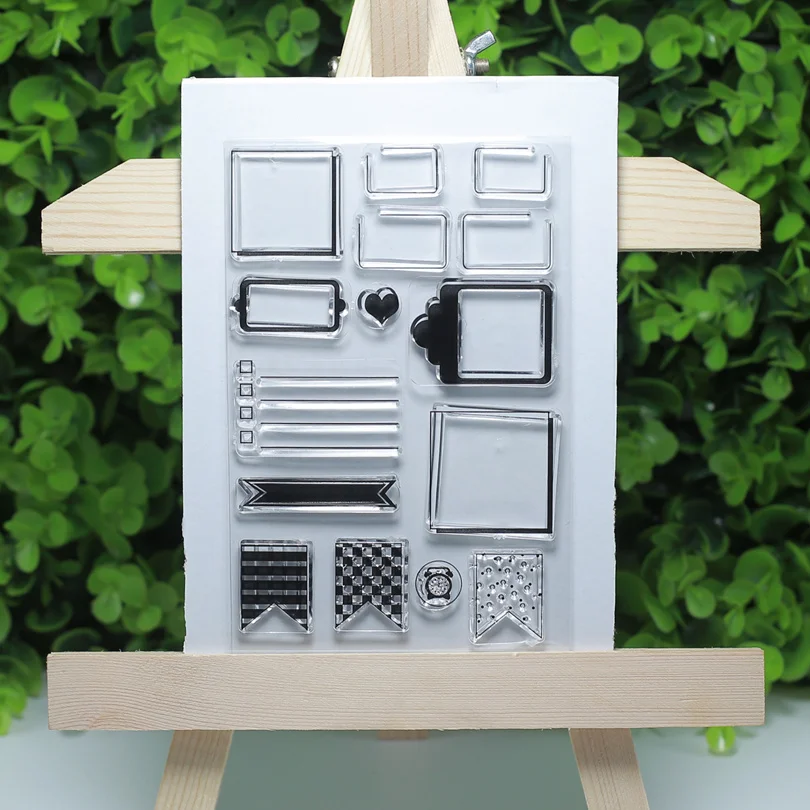 Dialog колонки баннер прозрачные штампы для Making/изготовление карт/штамп набор