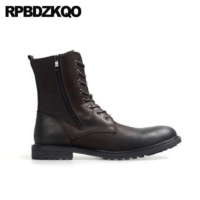 Ботильоны на меху из кожи с натуральным лицевым покрытием коричневые ботинки в