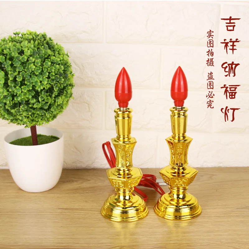 Подсвечник в виде свечи Религиозные принадлежности пластиковый подсвечник