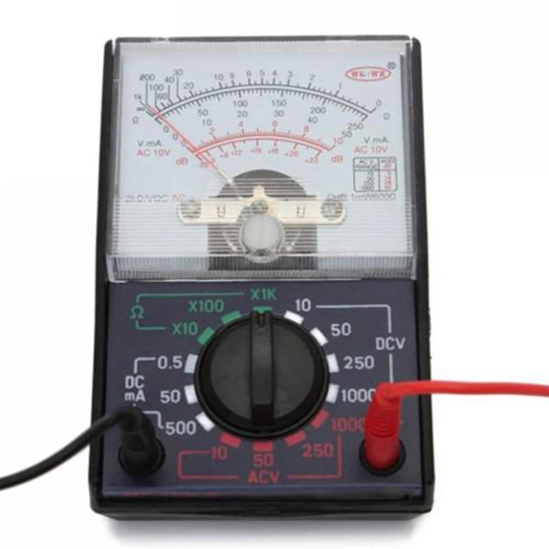 

Dc Ac 500V 1000v Voltmeter 250ma Ammeter Meter Analog Multimeter Tester Mf-110a