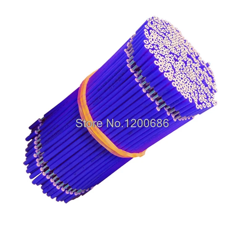 

40CM 5mm half strip off UL 1007 20AWG blue 20piece/lot super flexible 20 AWG PVC insulated Wire Electric cable, LED cable,
