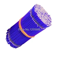 40cm 5mm half strip off ul 1007 24awg blue 20piece super flexible 24awg pvc insulated wire electric cable led cable