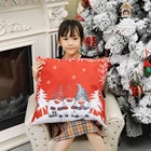 Рождественские наволочки, милый гном, с принтом томте, для дивана, кровати, Мягкая Наволочка