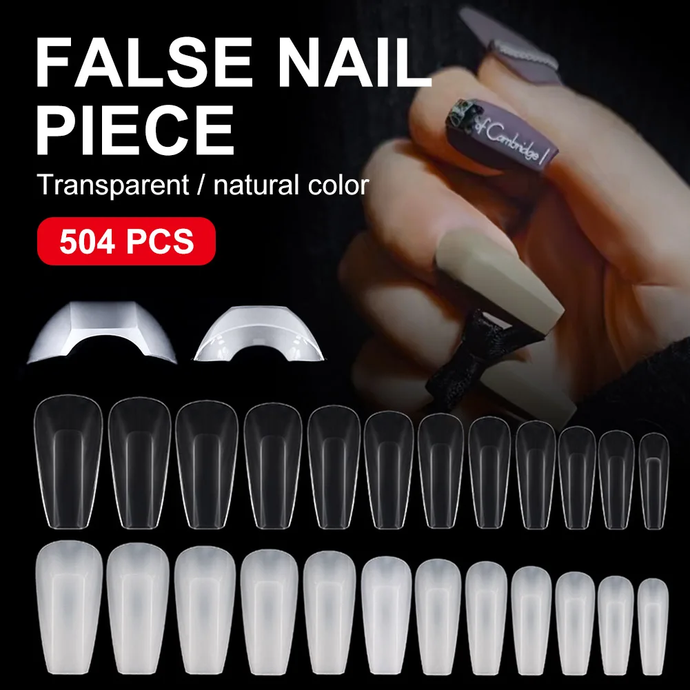 

Full Cover False Nail Tips Full Cover Artifical Geometric Shape Nail Tips Long Coffin Ballerina Nail Extension Nail Art Tip Tool