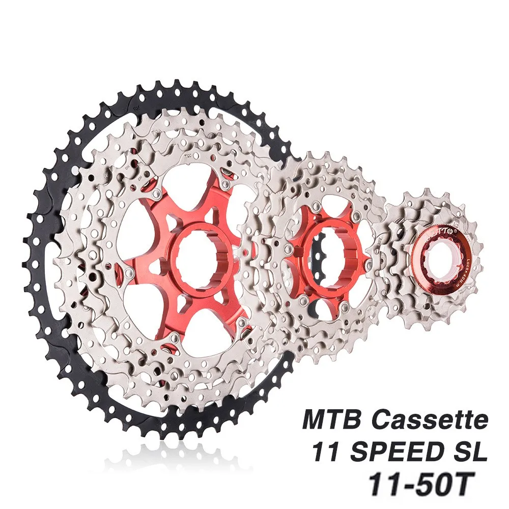 

11-50T Speed Bicycle Cassette SLR 11s HG Steel Aluminum Freewheel Parts Mountain Bike Sprocket