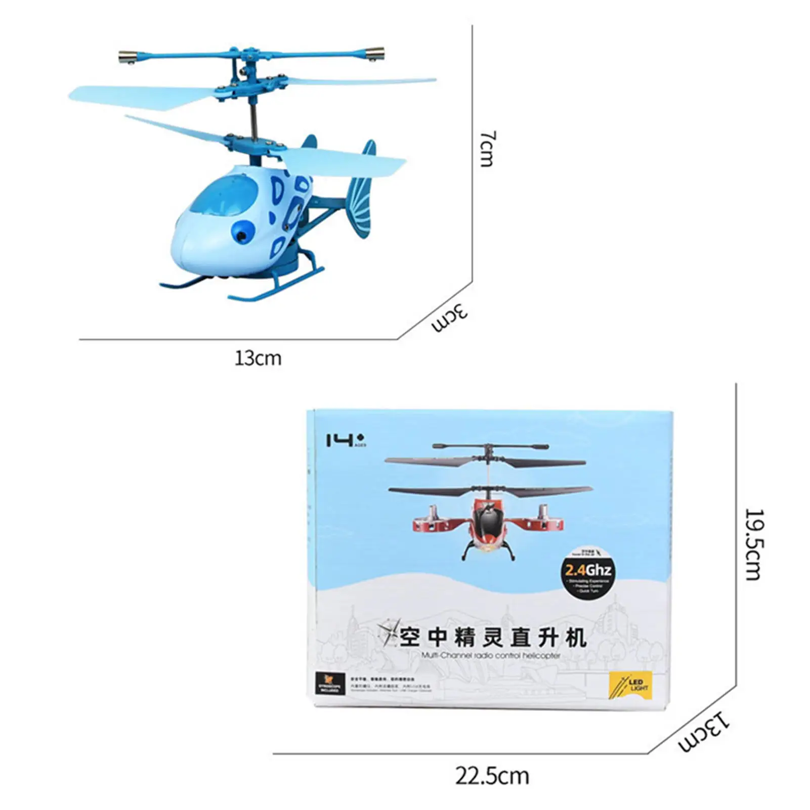 

2.4G RC Helicopter With Gyroscope Light 2CH RC Drone With Light Gyro Helicopter Child Airplane Model Electric Drones Control Toy