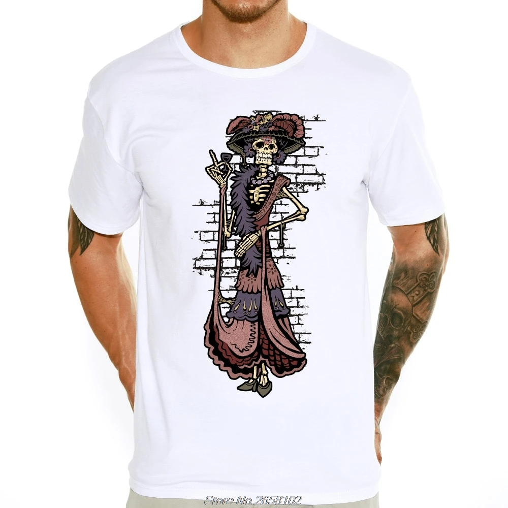 

Hot Sale Funny Zombie Design T Shirt Short Sleeve Men T-shirt Novelty Elastic Lycra TShirt Tee Casual Tops Harajuku Streetwear