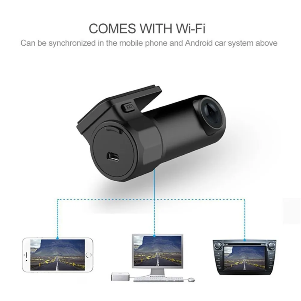 Мини-видеорегистратор для автомобиля 1080P Wi-Fi ночное видение | Автомобили и