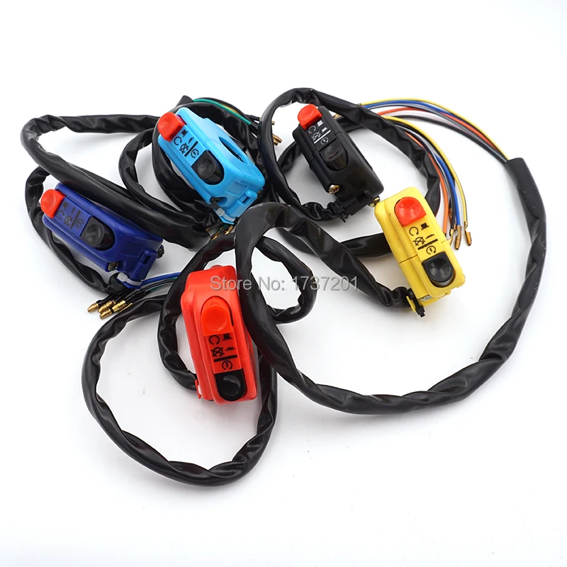 Руль для электровелосипеда мотоцикла квадроцикла 22 мм 7/8 дюйма|atv switch assembly|motorcycle