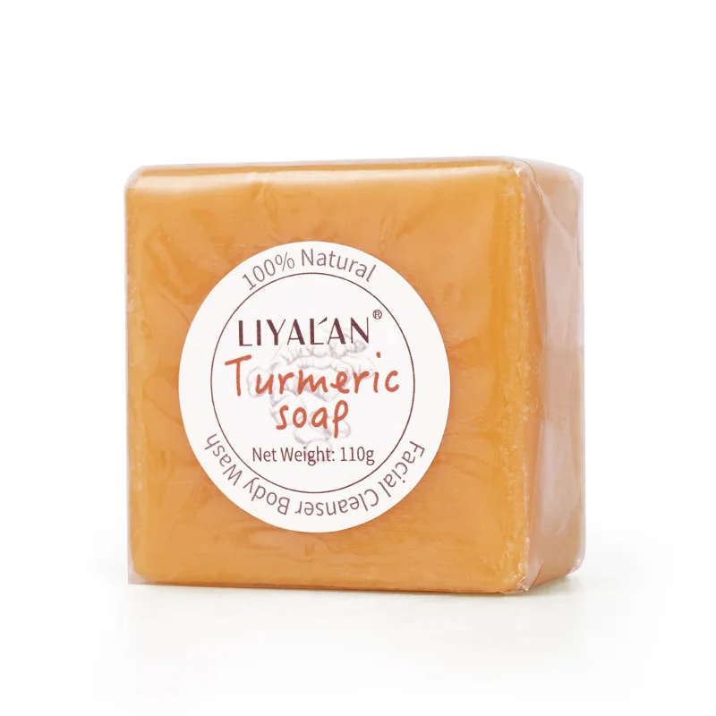 

Tumeric Soap Natural to Lightening Acne Dark Black Spots Skin Glow Brighter Scars Removal Bars Whitening Face Body Skin Care