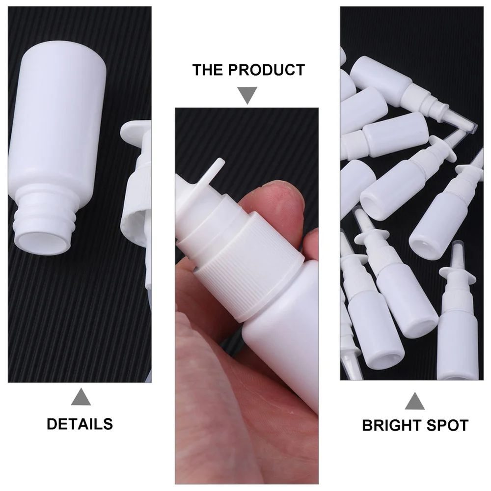

20pcs Spray Bottle Containers Nasal Spray Bottles Liquid Bottles