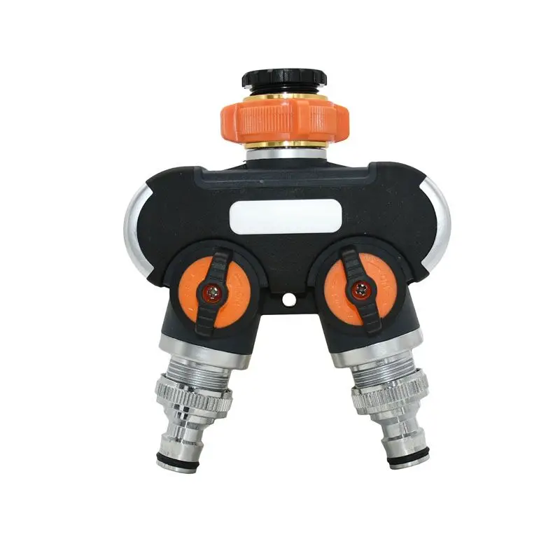 

Garden 2 way tap Quick connector 5/8" Water splitter 3/4 inch female splitter garden tap irrigation valve watering 3pcs