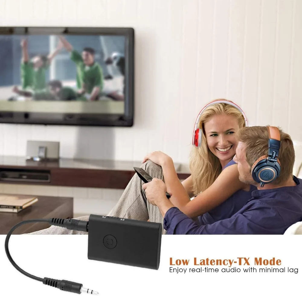 Bluetooth 5,0 Aptx с низкой задержкой RCA Aux 3,5 мм стерео аудио передатчик приемник беспроводной музыкальный адаптер для домашнего автомобиля Динамик ТВ