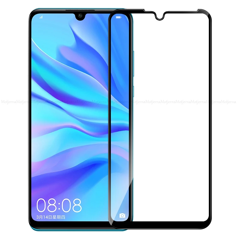 2 в 1 Защитное стекло для huawei P30 Lite P30Lite полное покрытие закаленное и объектив