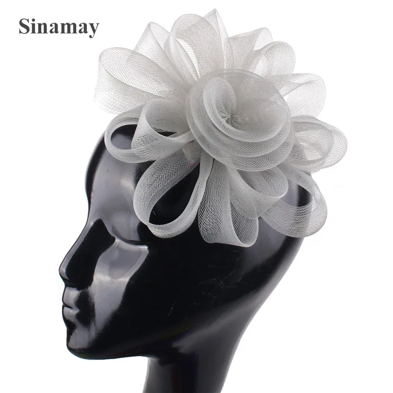 Королевский синий кринолин Вуалетка шляпа аксессуары для волос свадьбы